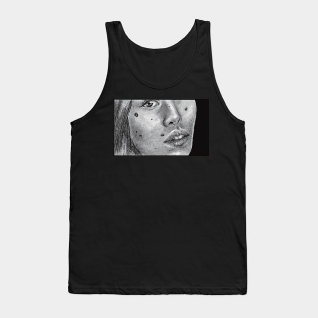 drawing insecurities moles body positivity Tank Top by maoudraw